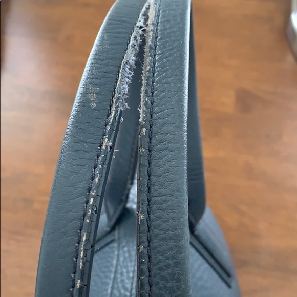 J Crew crossbody purse, blue-gray - Picture 3 of 8